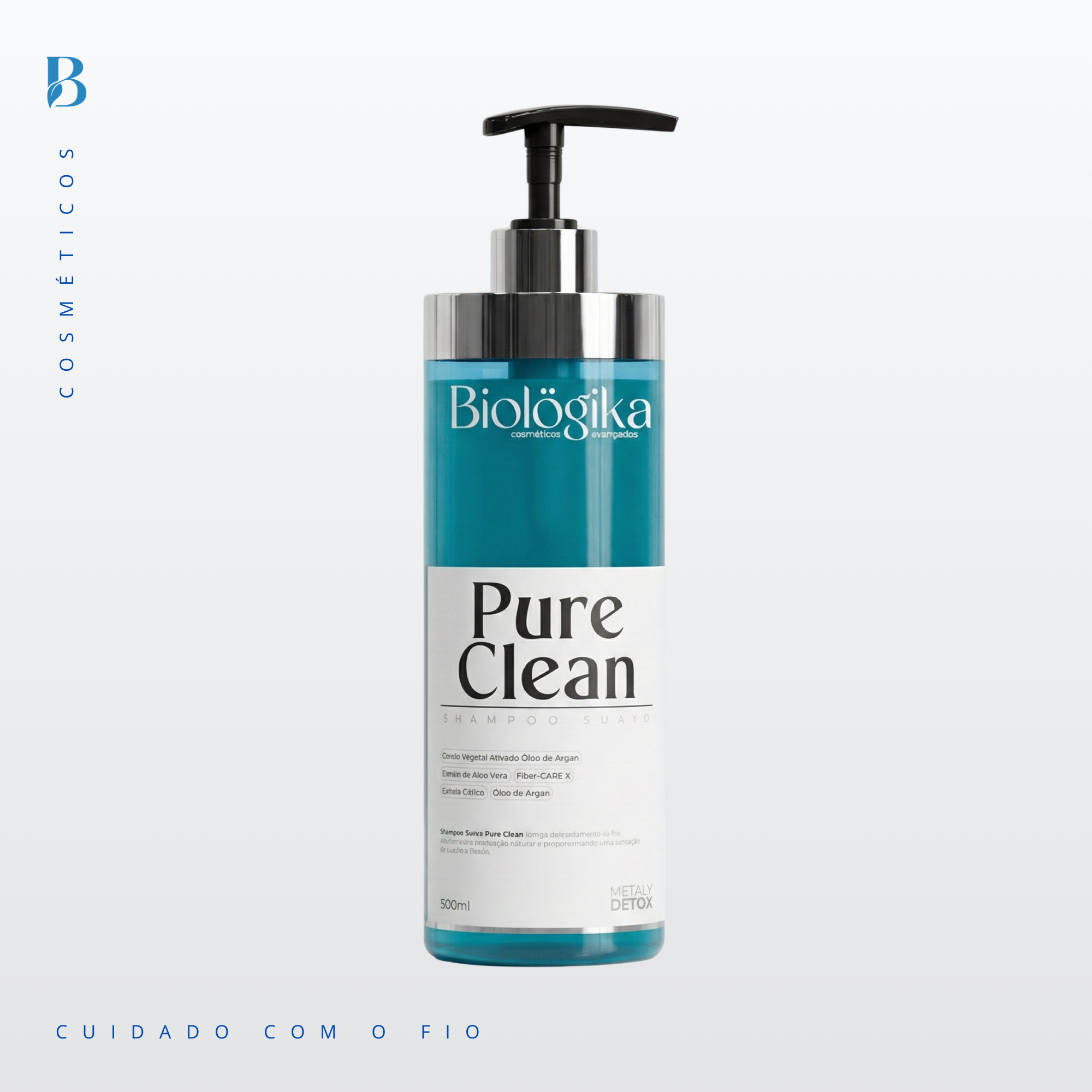 Shampoo Biológica Pure Clean - 500ml