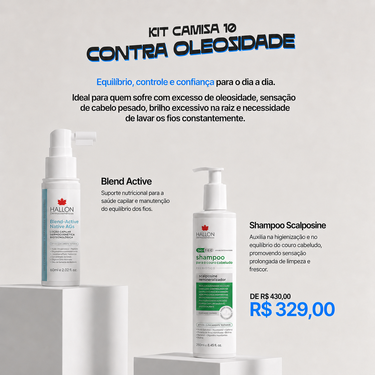 KIT CAMISA 10 | CONTRA OLEOSIDADE